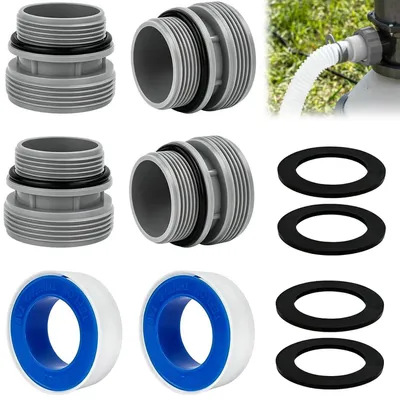 Immagine prodotto di Set di adattatori per tubi da piscina, 4 pezzi, da 40 mm a 1 1/2 pollici, in plastica ABS