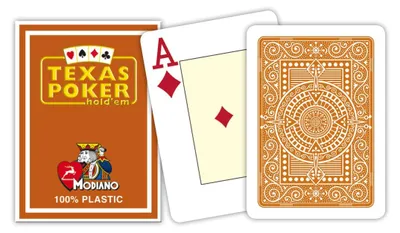Produktbild von Texas Poker Hold'em 2 Jumbo Index Braun