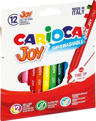 Produktbild von Pisaki Carioca Joy 12 kolorów z poliestrową końcówką