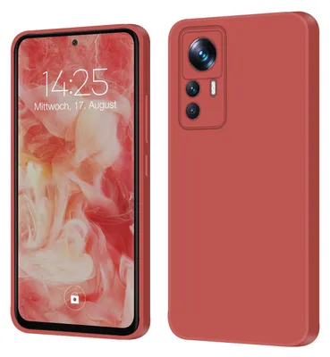 Produktbild von Hülle für Xiaomi 12T / 12T Pro Case Cover Bumper Smartphone Softgrip Schutzhülle Farbe: Rot