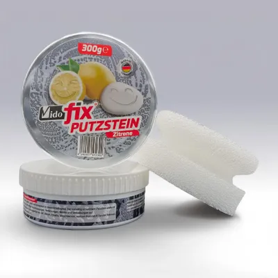 Produktbild von Vidofix Putzstein Zitrone inkl. Spezialschwamm 300 g