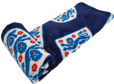 Obrázok produktu pre England FA - Deka, fleece, erb TA10189 (jedna veľkosť) (modrá/biela/červená)