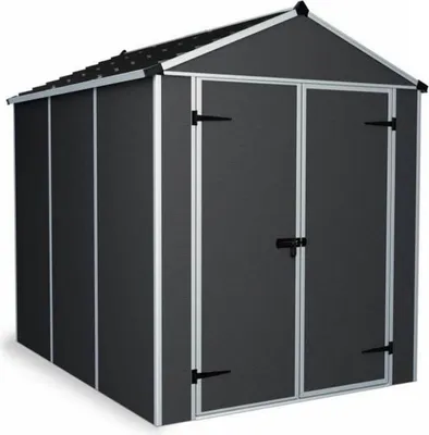 Image de Abri de jardin 4.2m² gris anthracite - Palram - 706788 - rubicon