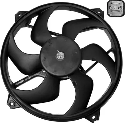 Produktbild von VEMO V22-01-1780 Lüfter Motorkühlung Kühlerlüfter passend für PEUGEOT 307 CC (3B) Wasserkühler Ø385mm