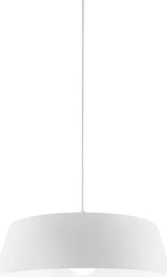 Zdjęcie produktu dla Blanca - Biała lampa wisząca 1XE27 max 1X60W IP20 - Lampa sufitowa o nowoczesnym wzornictwie z aluminium - Gniazdo E27