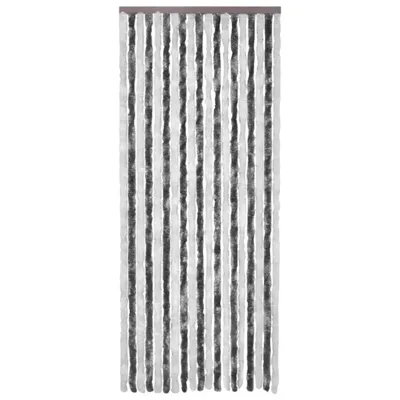 Produktbild von Insektenschutz-Vorhang Grau und Weiß 118x220 cm Chenille