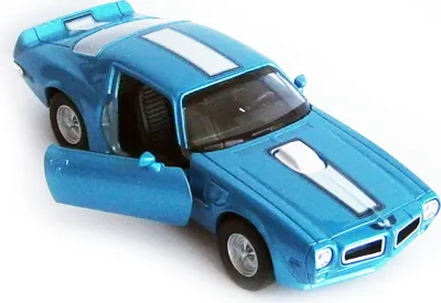 Image de PONTIAC Firebird Trans Am 1972 Modèle réduit de voiture en métal Voiture jouet 25 (bleu métallique)