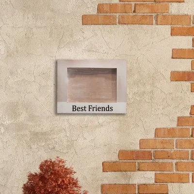 Produktbild von Bilderrahmen, Friends, 16x11 | Holz, beige-weiß | H 17,5 x B 23,5 cm