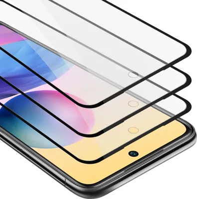 Immagine prodotto di Cadorabo 3x Pellicola protettiva completa per Xiaomi RedMi NOTE 10 5G / POCO M3 PRO 5G in Nero Temperato