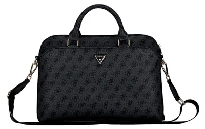 Produktbild von Guess Laptoptasche 4G Zipper Pocket Triangle Logo 15" (Schwarz)