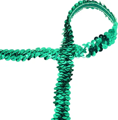 Produktbild von Paillettenband elastisch 6m Paillettenborte 20mm Paillettenborte 9 Farben