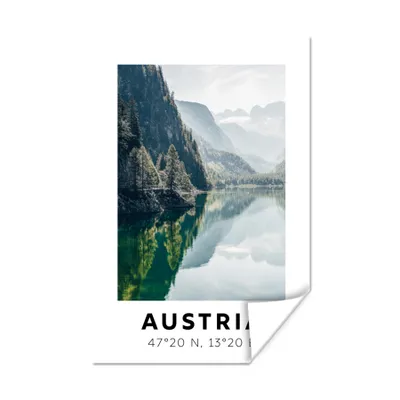 Produktbild von MuchoWow® Poster Österreich - Alpen - Wasser - Berg 20x30 cm - Papierdruck