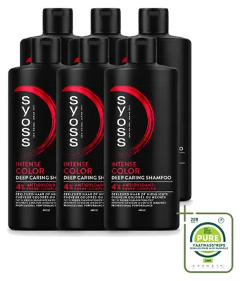 Productafbeelding van 6 x Syoss Kleurshampoo voor gekleurd haar - 440 ml - Grote verpakking - 6 stuks
