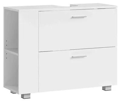 Immagine prodotto di Mobile sottolavabo in MDF bianco – Arredamento bagno – 30 x 80 x 64 cm