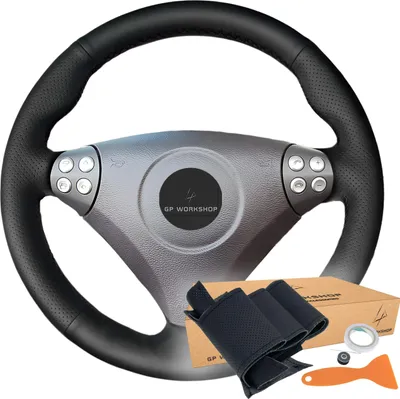 Obrázek produktu pro Potah volantu Mercedes C/SLK černá Imitace kůže