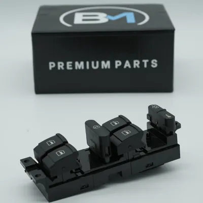 Imagen del producto de Interruptor de elevalunas para VW Golf IV, Bora, Skoda Octavia I, modelo de 4 puertas, con 9 pines, referencia 1J4959857A