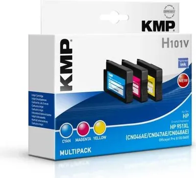 Produktbild von KMP Patrone HP NR.951XL Multipack 3x1500 S. H101V refilled
