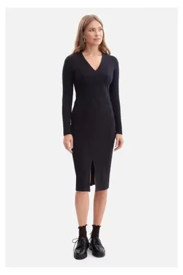Productafbeelding van BeWear dames gebreide jurk Intrafent B307, zwart, maat L