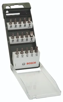 Produktbild von Schrauberbit-Set Standard, gemischt (S, PH, PZ, T), 16-tlg.