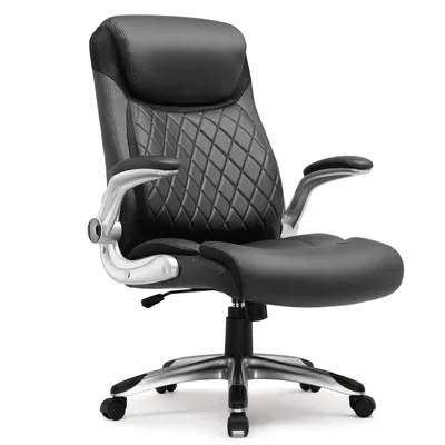 Produktbild von COMHOMA Bürostuhl Chefsessel höhenverstellbar Schreibtischstuhl mit hohe Rückenlehne, Wippfunktion, Ergonomisches Design mit gepolsterten Armlehnen