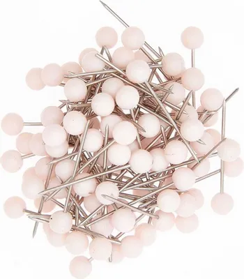 Produktbild von Rico Design Stecknadeln 16 mm 100 Stück Nähzubehör Quilting Pins 1.6 cm Rosa
