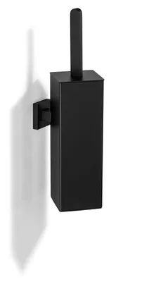 Productafbeelding van Siliconen Toiletborstel & Houder Set - Hygiënisch, Duurzaam, Modern Design Mat Zwart