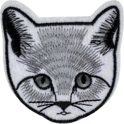 Produktbild von Katzen-Katzen-Emblem-Aufnäher zum Aufbügeln
