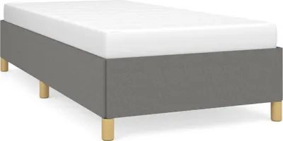 Produktbild von The Living Store Bettgestell Dunkelgrau 90x200 cm Stoff