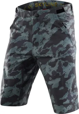 Immagine prodotto di Pantaloncini da discesa Troy Lee Designs Skyline da uomo, inclusi i pantaloncini interni, Digi Camo Spruce - Verde, 30