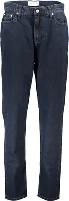 Produktbild von Nachhaltige Damen-Mom-Jeans Blau – Recycelte Baumwolle, 5 Taschen
