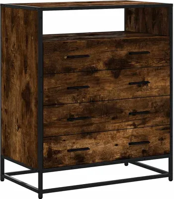 Produktbild von Schubladenschrank Räuchereiche 70x41x83,5 cm Holzwerkstoff