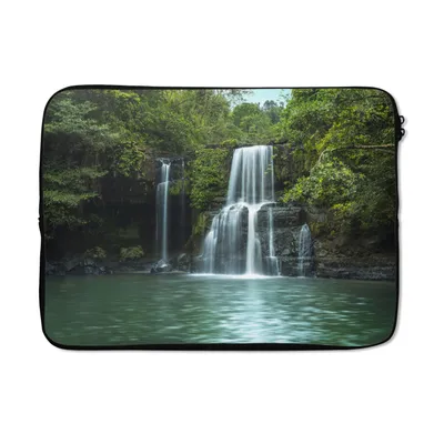 Produktbild von MuchoWow® Laptop Hülle 13 Zoll Wasserfall - Thailand - Tropisch Laptoptasche - Laptophülle - Sleeve - Rundumschutz