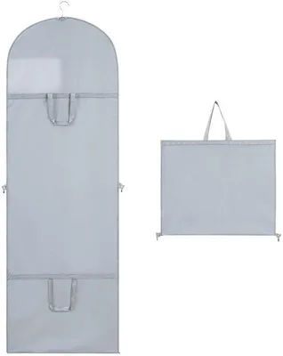 Immagine prodotto di Borsa impermeabile da guardaroba 180 cm, grigia, in PEVA