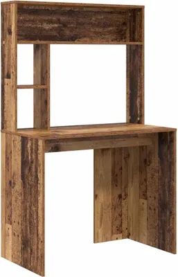 Obrázek produktu pro vidaXL Psací stůl s policí z regenerovaného dřeva 91 x 50 x 149 cm materiál na bázi dřeva