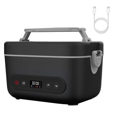 Produktbild von Elektrische Lunchbox 1,2 L mit 20000 mAh Akku, 5-Seiten-Heizung & Auto-Temperaturregelung – Für Büro, LKW & Outdoor