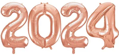 Produktbild von Folienballon 2025 Roségold Silvester