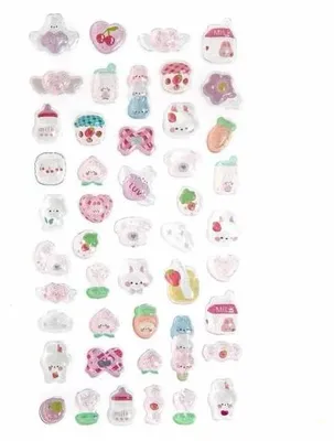Zdjęcie produktu dla Naklejki candy drops pink 47szt - Dalprint dpCraft
