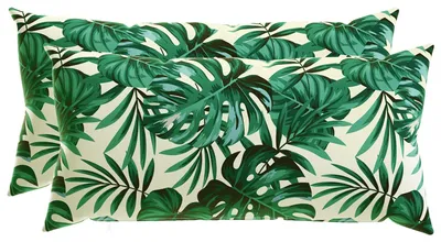 Obrázok produktu pre vidaXL Vankúšový poťah, 2 ks, vzor listov, 40 x 70 cm, polyester