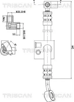 Produktbild von TRISCAN 8516 14002 Servoleitung für NISSAN ALMERA II Hatchback (N16) von Hydraulikpumpe nach Lenkgetriebe