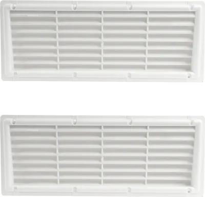 Produktbild von 2x Lüftungsgitter ? für Camping Kühlschrank | 37.5x15cm | Fliegengaze |Wohnwagen