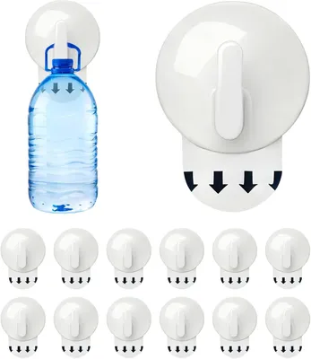 Obrázok produktu pre Samolepiace háčiky 12 kusov, do 1 kg, bez vŕtania, pre kuchyňu