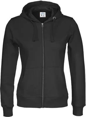 Obrázek produktu pro Cottover - Dámská mikina s kapucí a zipem po celé délce UB659 (M) (Black)