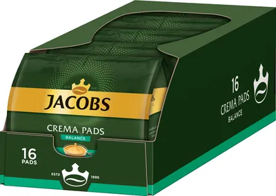 Image de JACOBS Crema Balance Café en dosettes, paquet de 5, 5 x 16 boissons