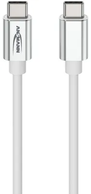 Obrázek produktu pro Ansmann 1700-0213, 1,2 m, USB C, USB C, USB 2.0, 0,48 Gbit/s, Bílá