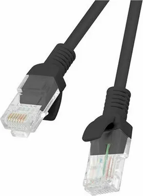 Produktbild von LANBERG Patchkabel CAT.5E UTP 3m Fluke Zertifikat schwarz