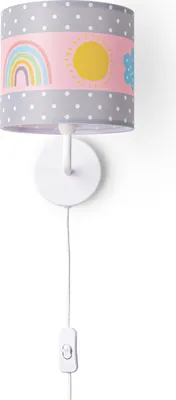 Produktbild von Nachttischlampe Schlafzimmer Tischleuchte Bunt Wandlampe Schlafzimmer Regenbogen