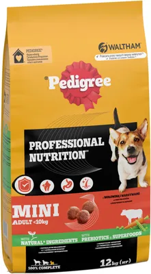 Zdjęcie produktu dla Pedigree Professional sucha karma dla psa z Wołowiną karma dla małych ras 12kg