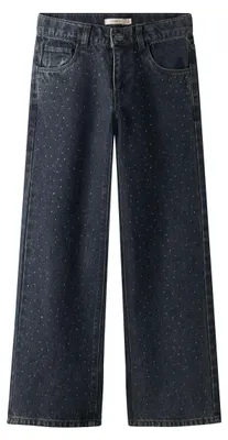 Produktbild von NAME IT Mädchen Nkfrose Wide Rhine Jeans 2424-Im S, Dark Midnight Denim, 152 cm