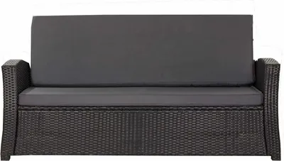 Produktbild von Poduszki ogrodowe do mebli ogrodowych z polirattanu, poduszki na ławkę zewnętrzną 160x60x50 antracyt, zestaw poduszek zamiennych do salonu, poduszki na 3-osobową sofę rattanową