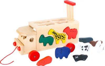 Produktbild von Steckspiel Zoowagen mit Tieren